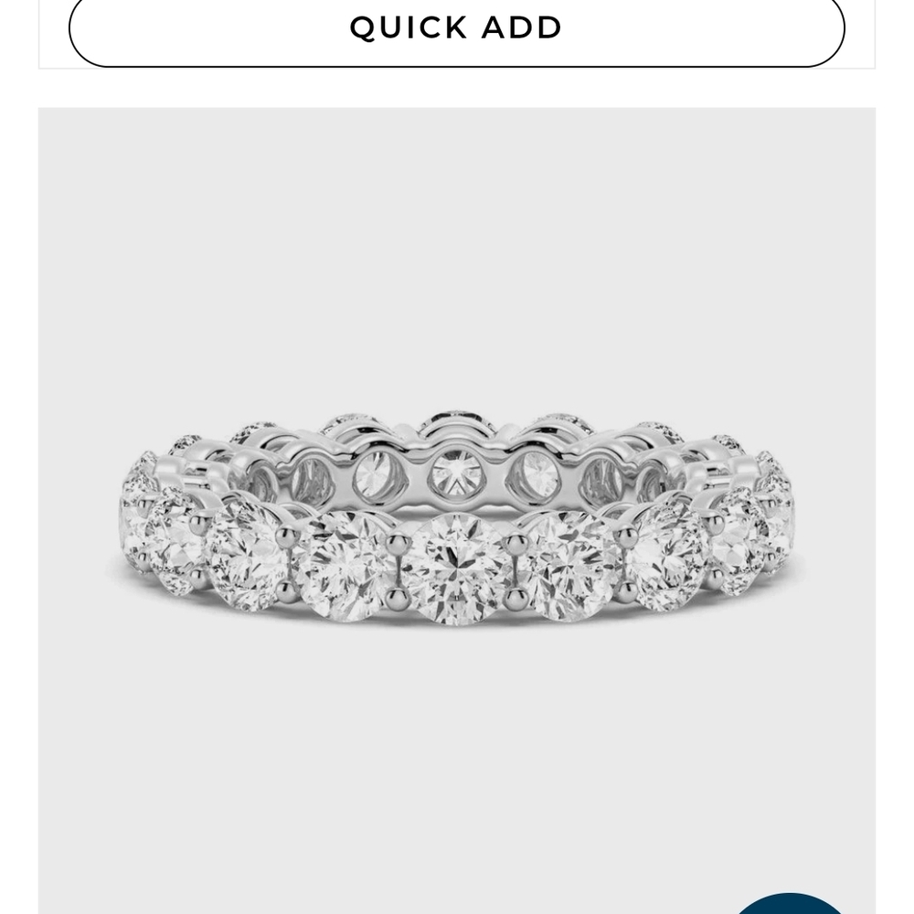 Radiant Silver Diamond Band